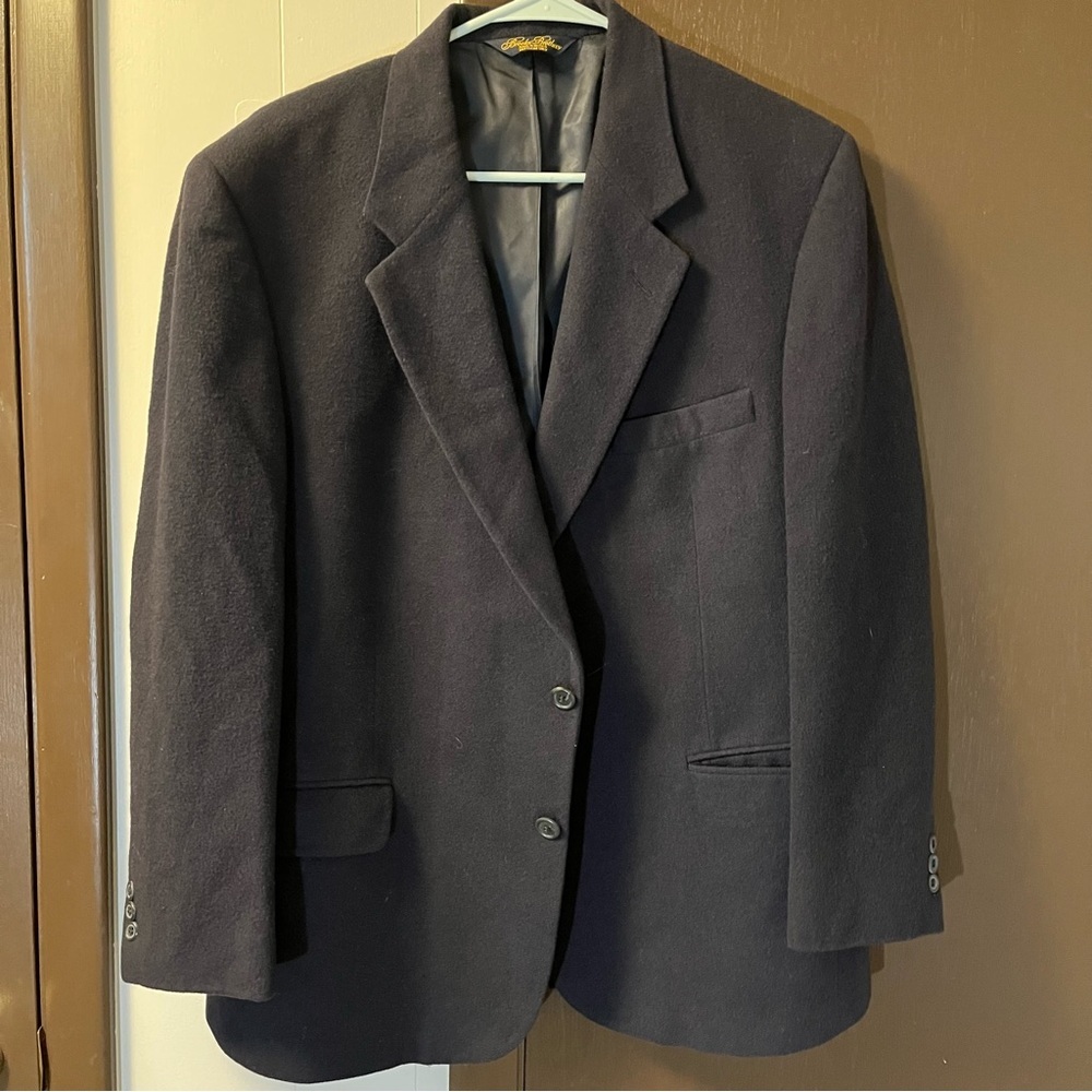 Brooks Brothers Camel Hair Suit Blazer Jacket Size 42R